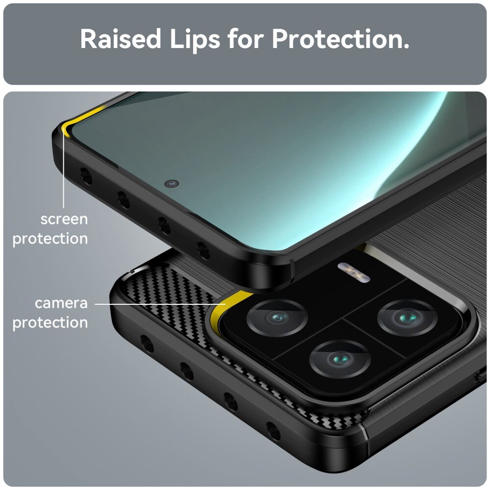 Xiaomi 13 Pro TPU-cover Brushed, Sort