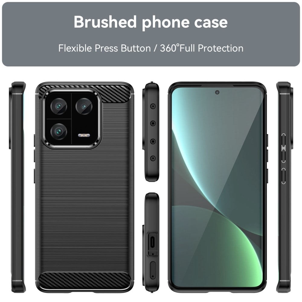 Xiaomi 13 Pro TPU-cover Brushed, Sort