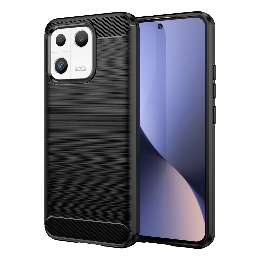 Xiaomi 13 TPU-cover Brushed, Sort