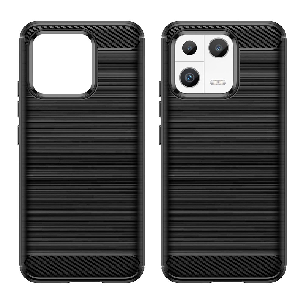 Xiaomi 13 TPU-cover Brushed, Sort