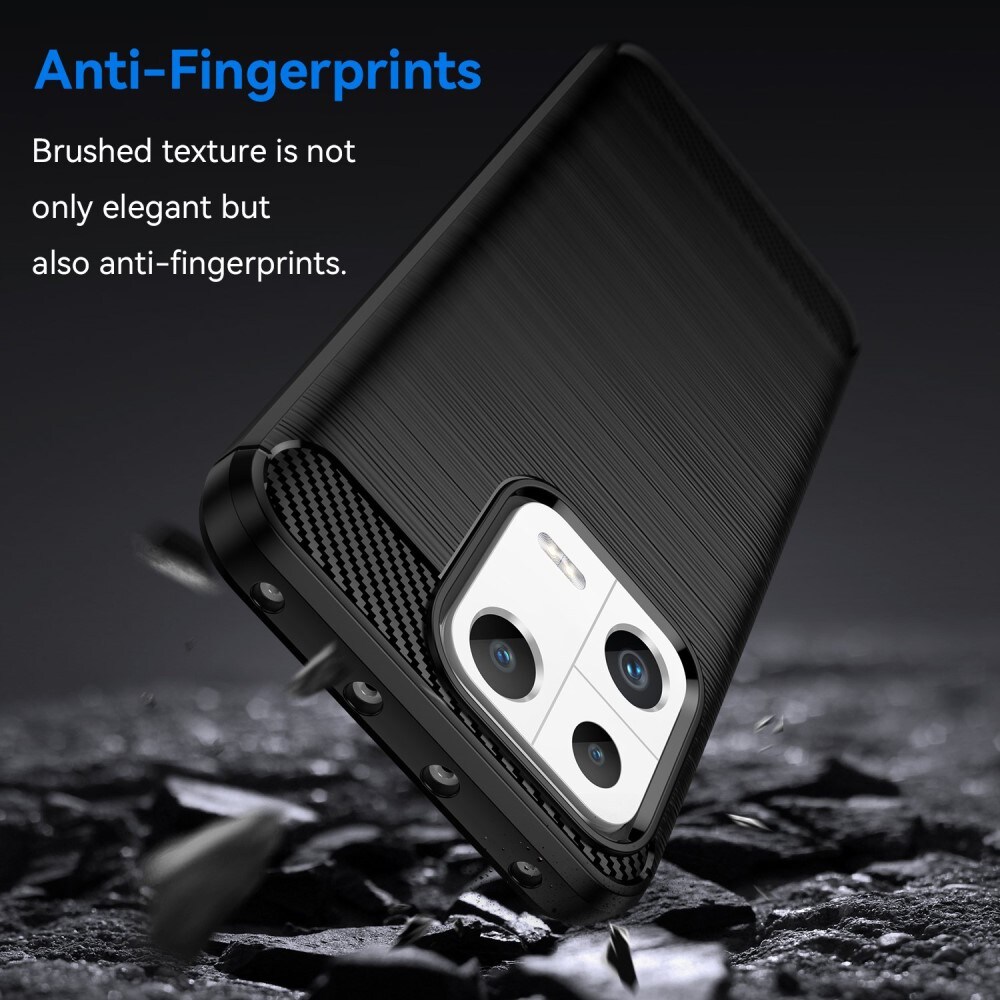 Xiaomi 13 TPU-cover Brushed, Sort