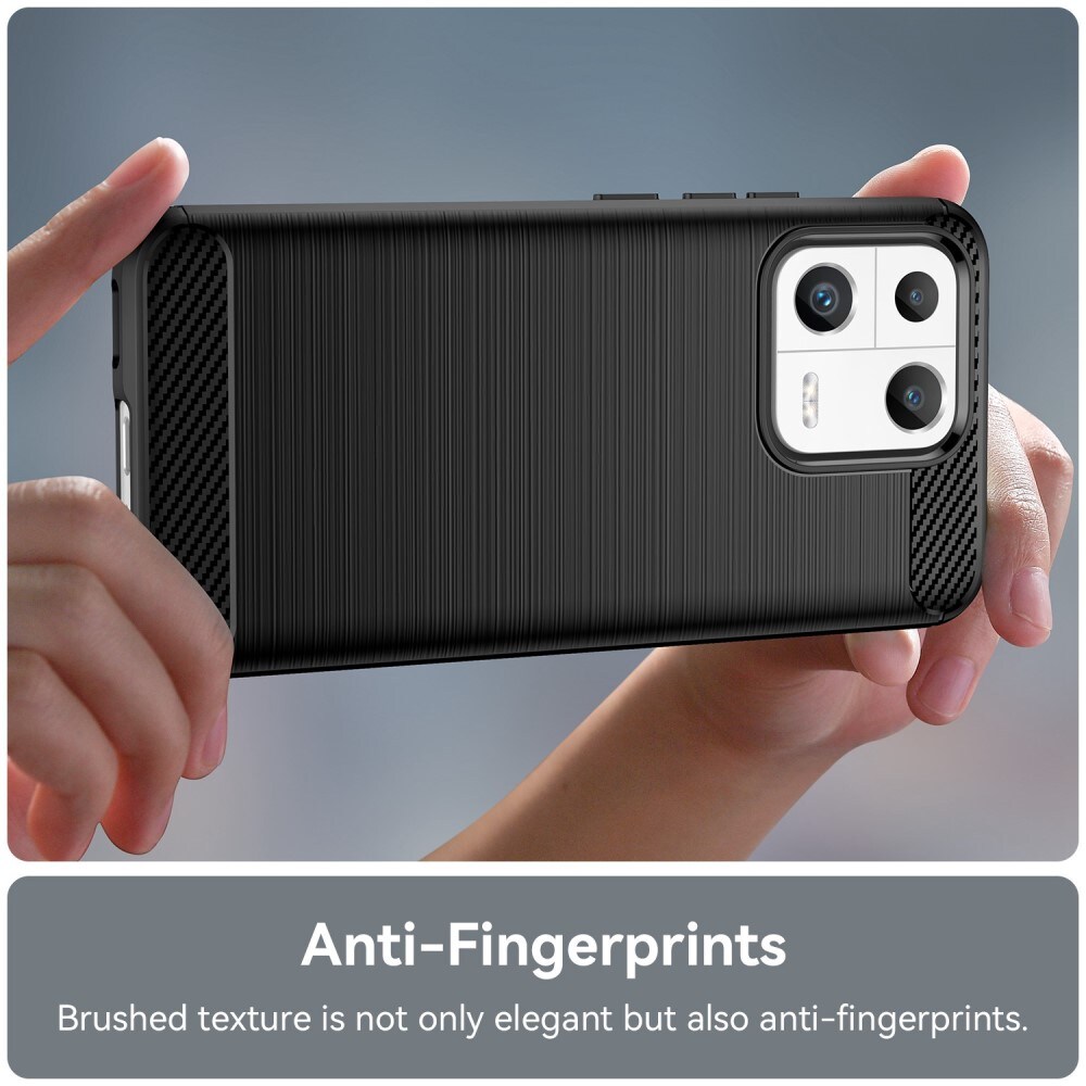 Xiaomi 13 TPU-cover Brushed, Sort
