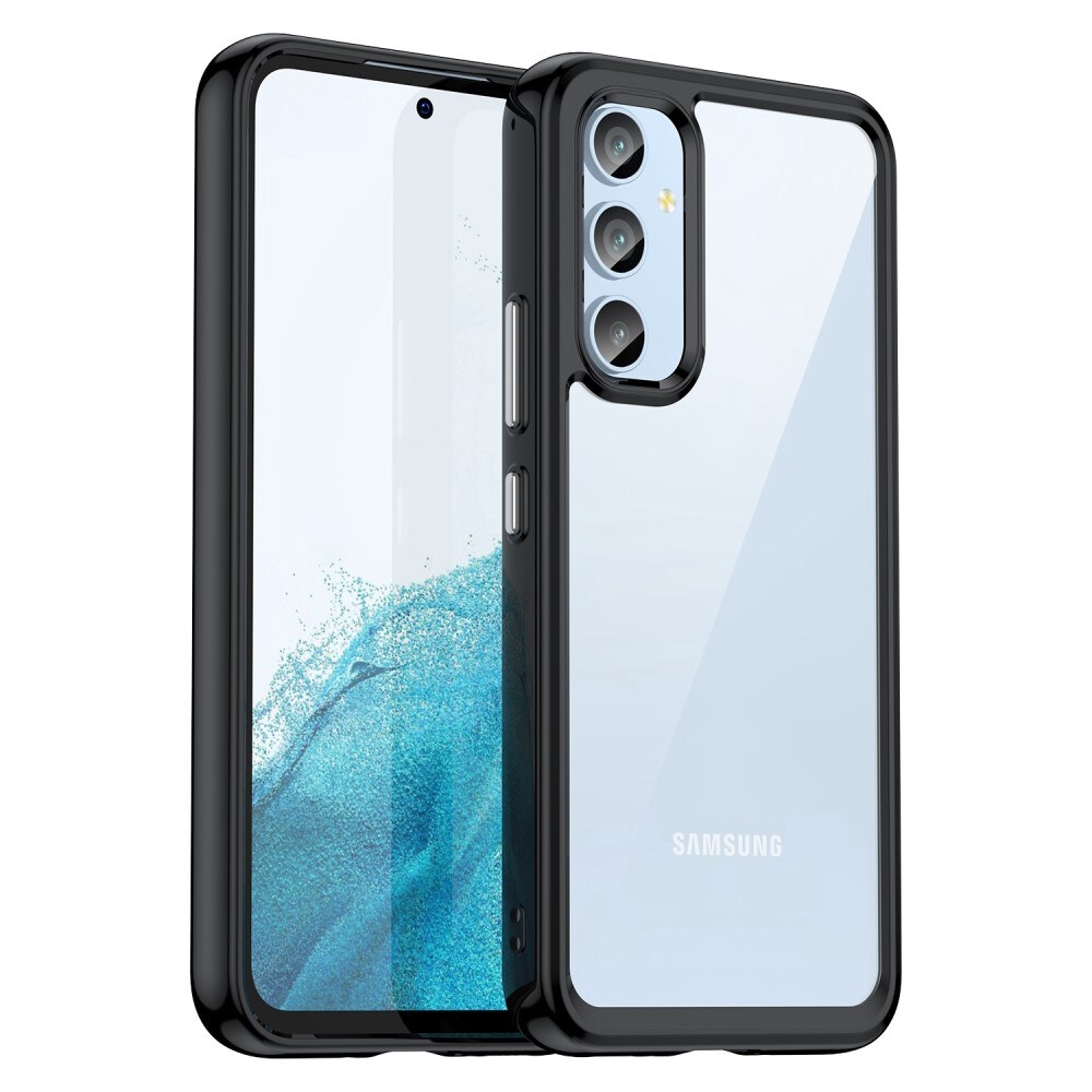 Samsung Galaxy A54 Crystal Hybrid-cover, Sort