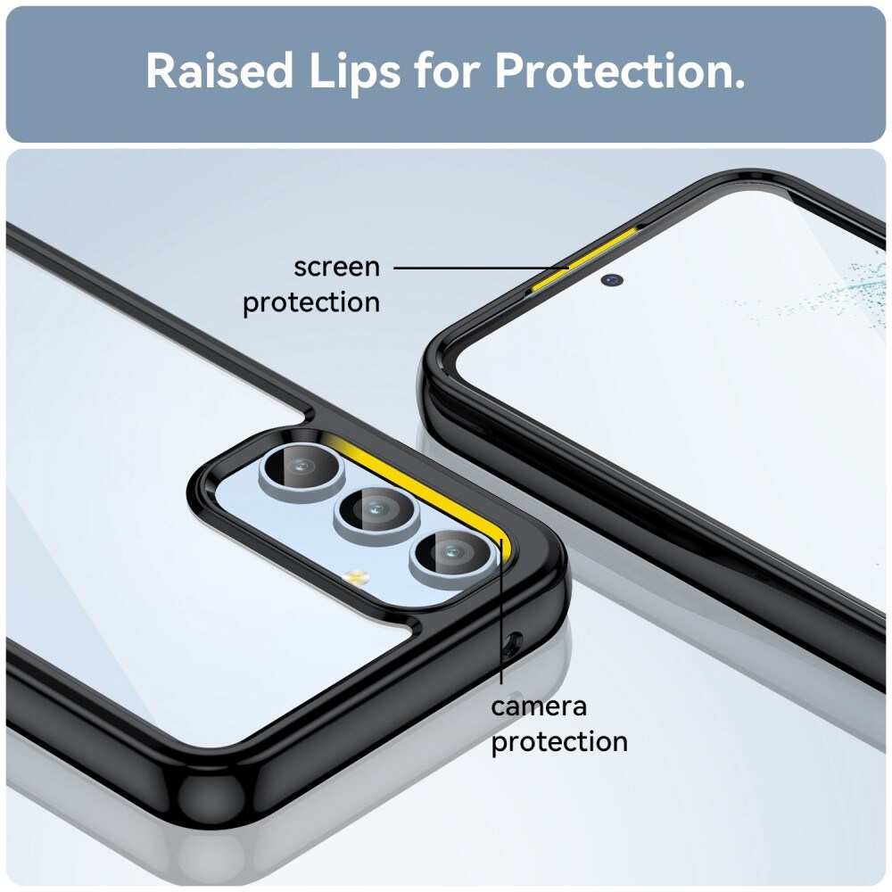 Samsung Galaxy A54 Crystal Hybrid-cover, Sort