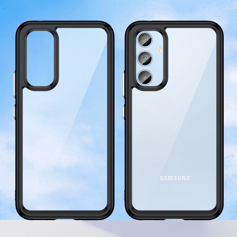 Samsung Galaxy A54 Crystal Hybrid-cover, Sort