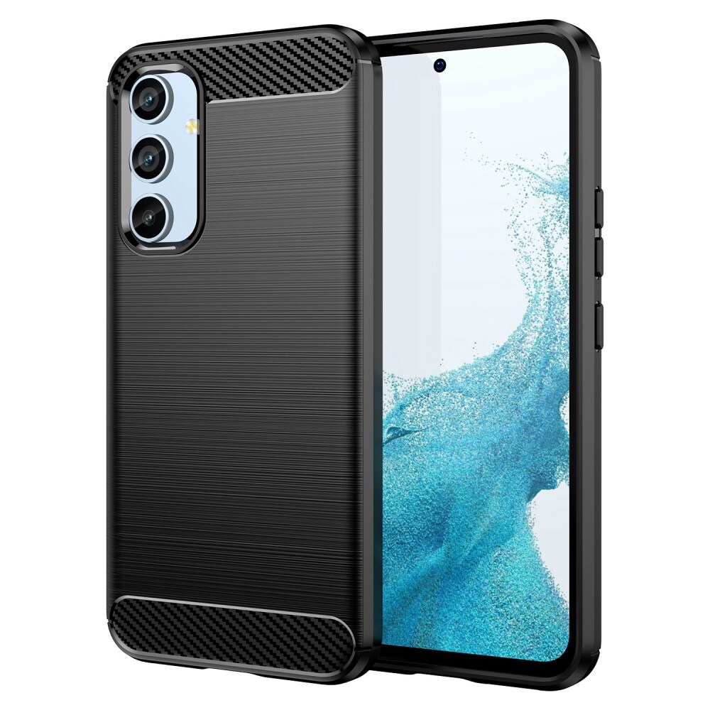 Samsung Galaxy A54 TPU-cover Brushed, Sort