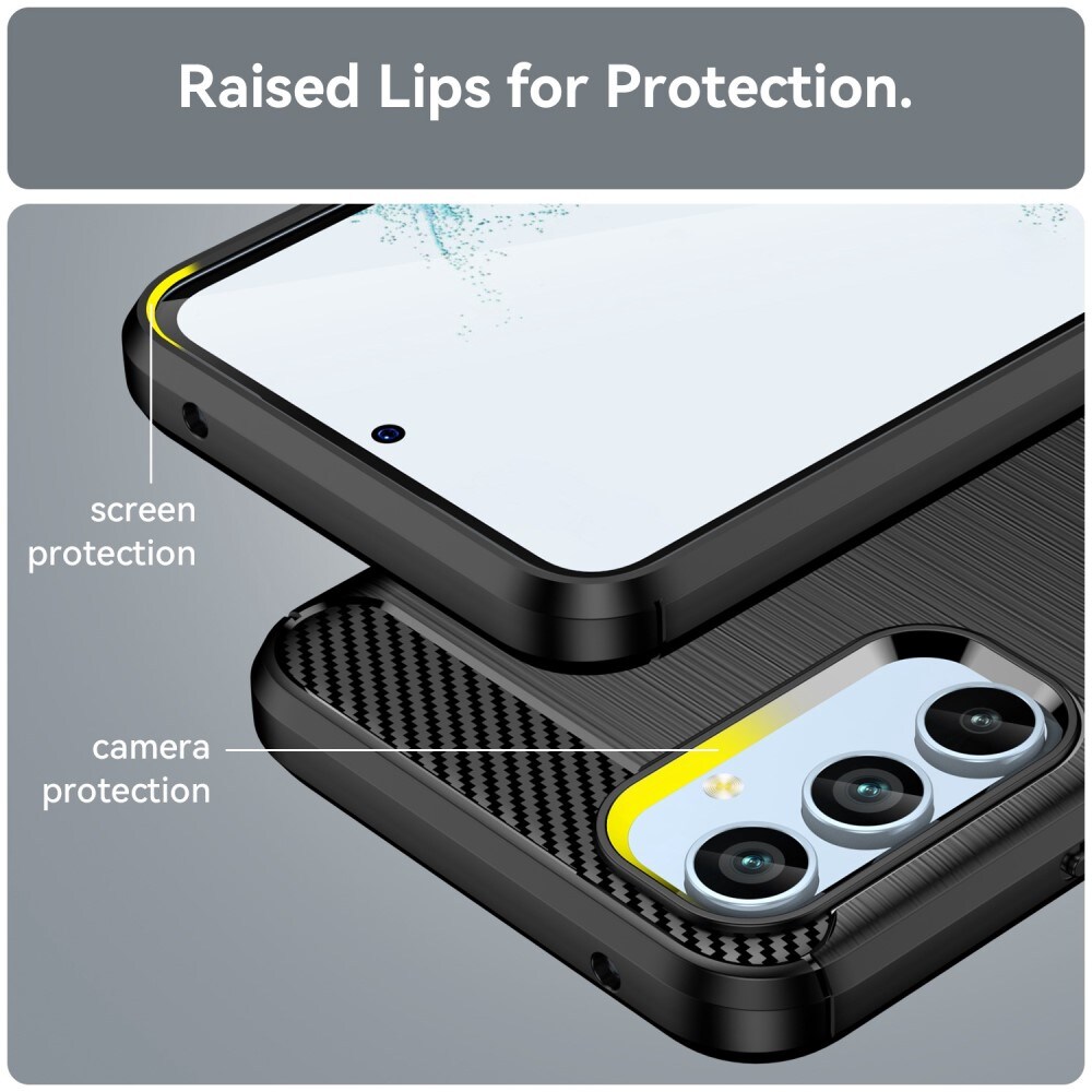 Samsung Galaxy A54 TPU-cover Brushed, Sort