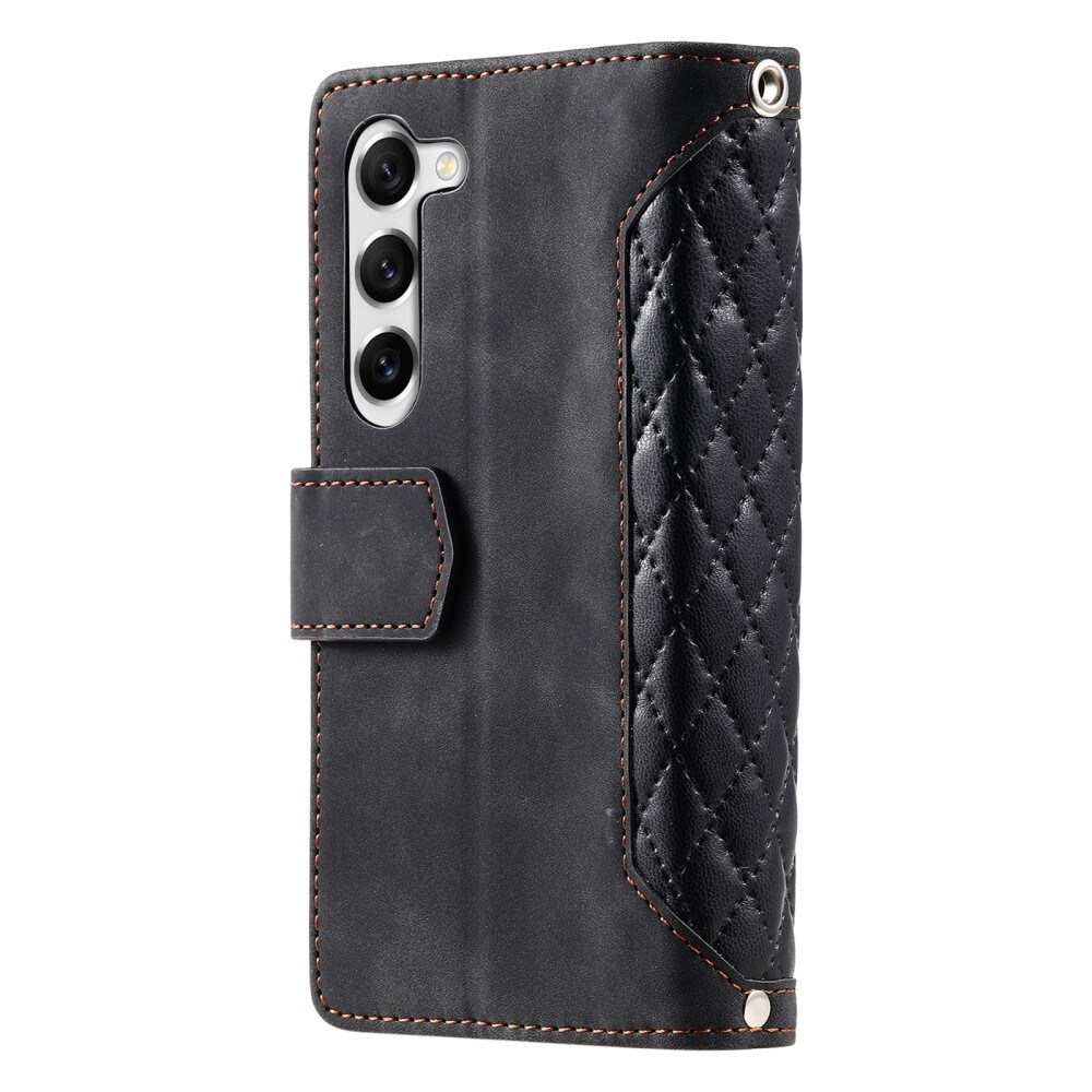 Samsung Galaxy S23 Quiltet pungtaske, Sort