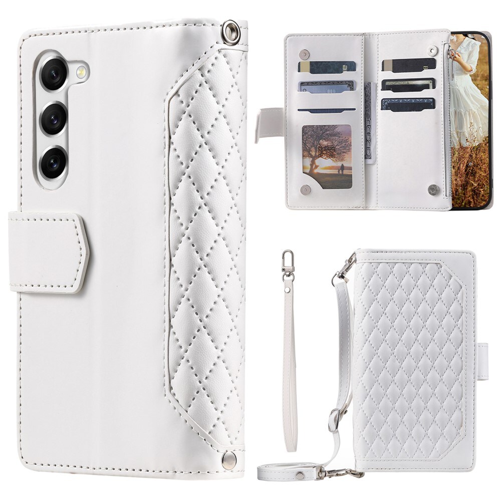 Samsung Galaxy S23 Quiltet pungtaske, Hvid