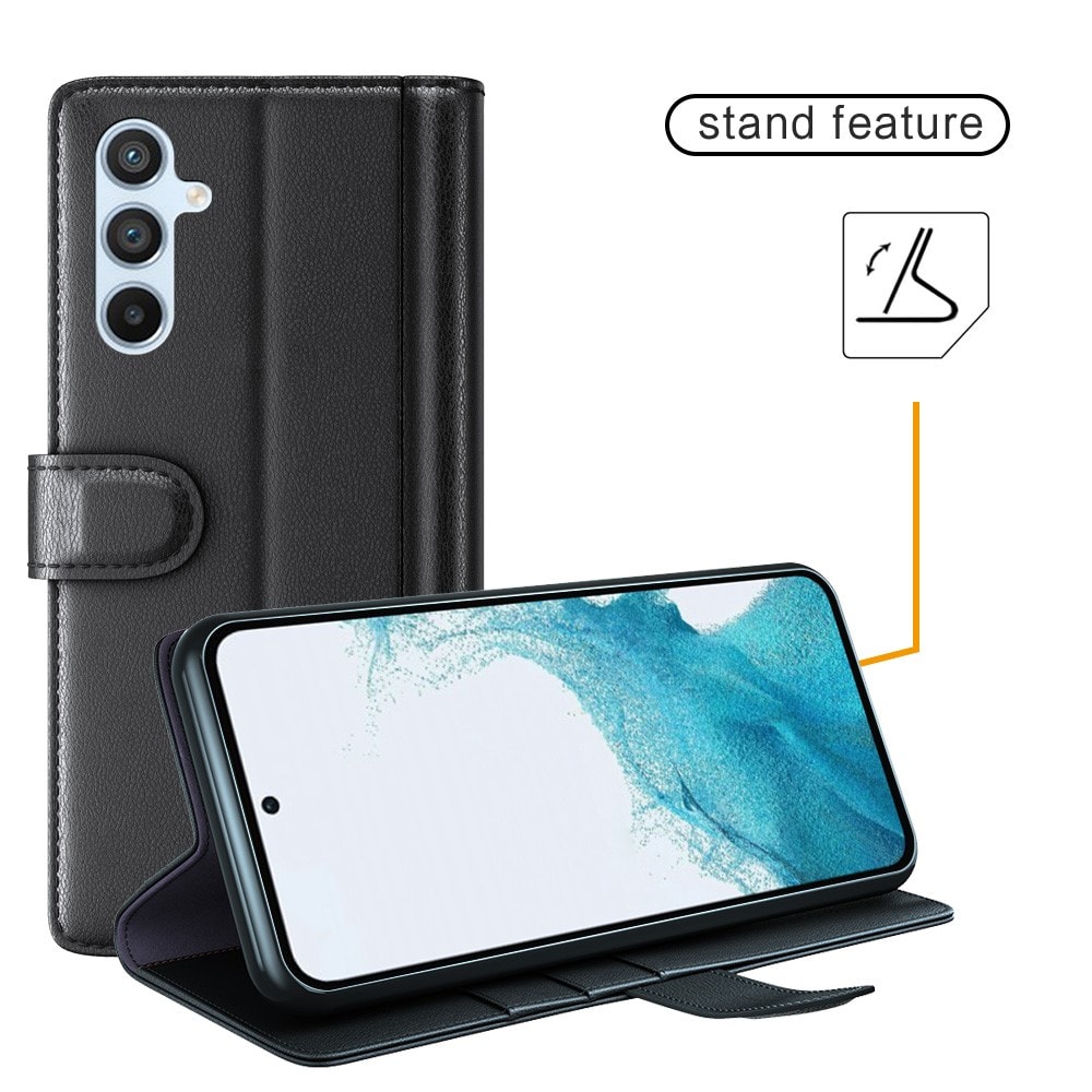 Samsung Galaxy A54 Slankt mobiletui i ægte læder, Brun