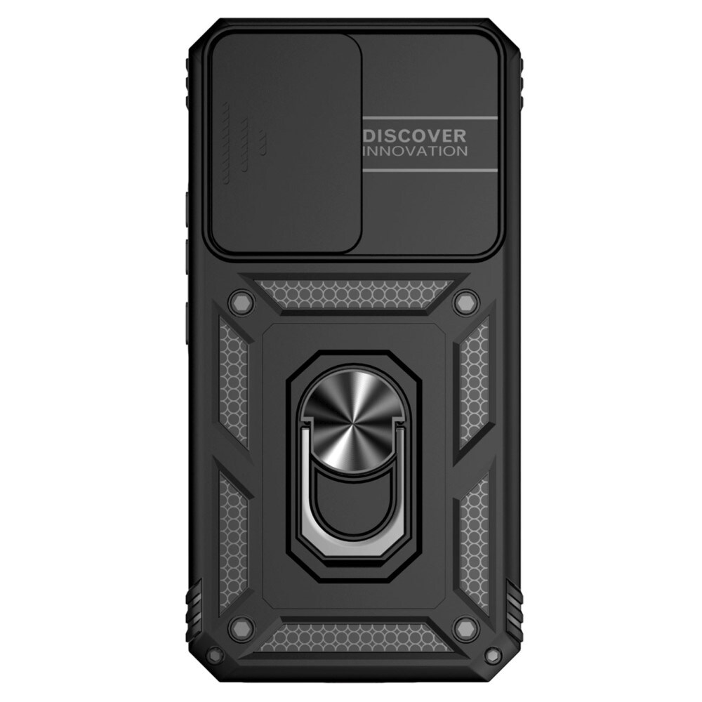 Samsung Galaxy A54 Cover med kamerabeskyttelse & fingerring, Sort