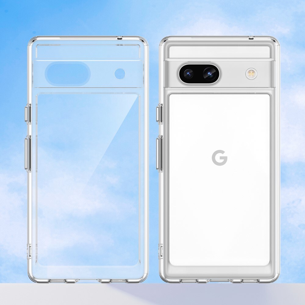Google Pixel 7a Crystal Hybrid-cover, Gennemsigtig