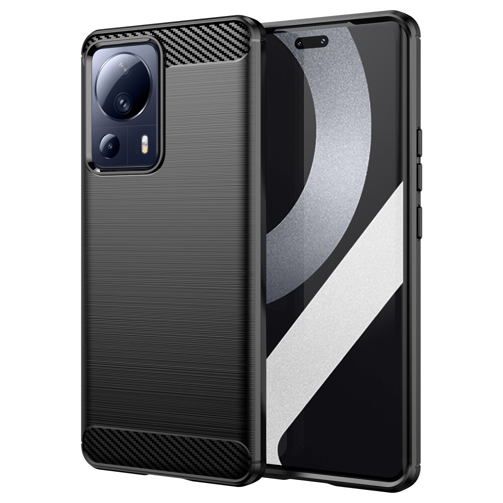 Xiaomi 13 Lite TPU-cover Brushed, Sort