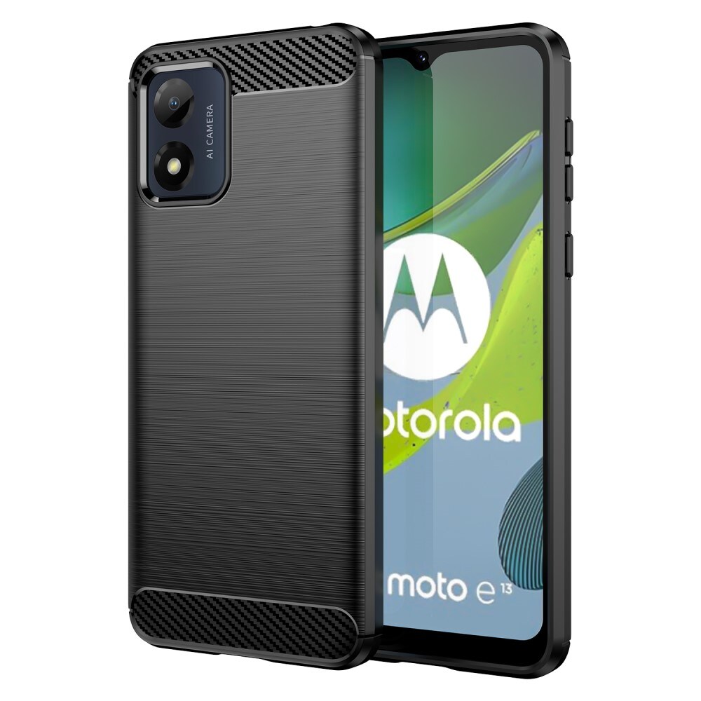 Motorola Moto E13 TPU-cover Brushed, Sort