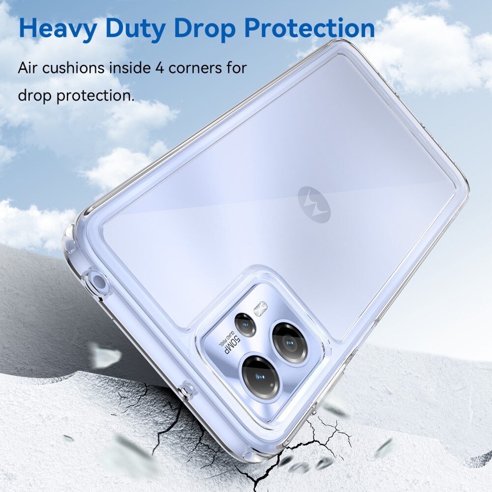 Motorola Moto G13/Moto G23 Crystal Hybrid-cover, Gennemsigtig