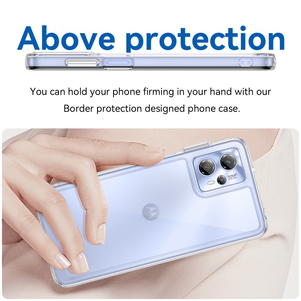 Motorola Moto G13/Moto G23 Crystal Hybrid-cover, Gennemsigtig