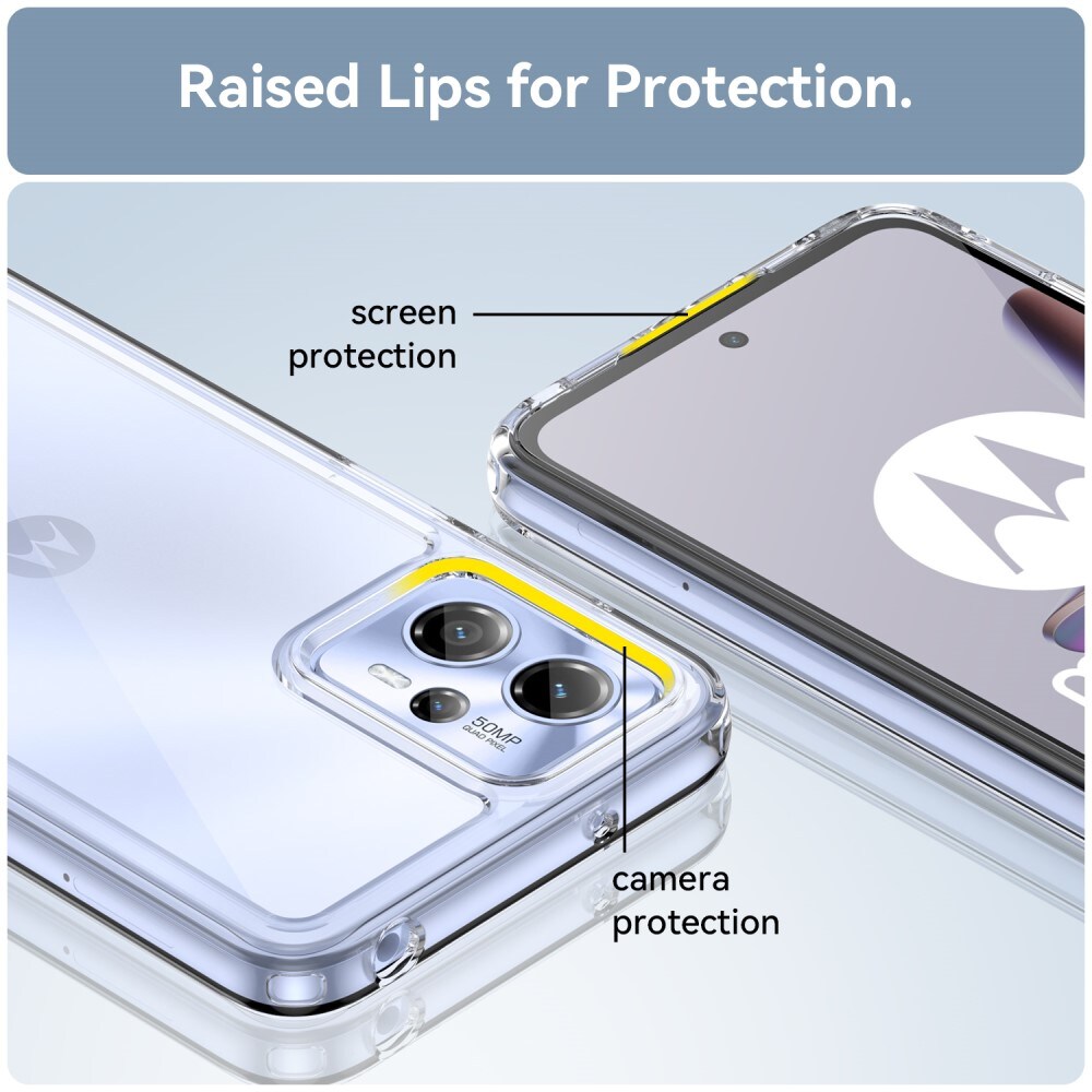 Motorola Moto G13/Moto G23 Crystal Hybrid-cover, Gennemsigtig