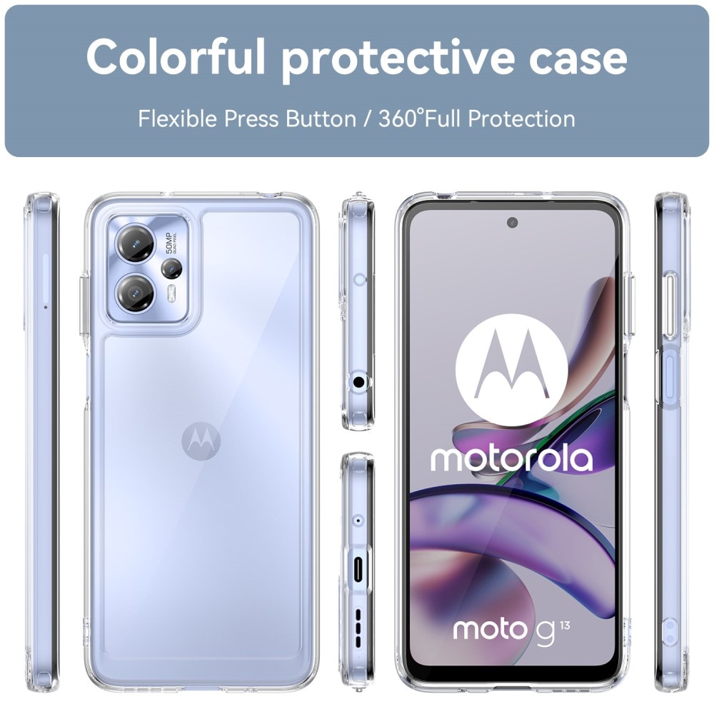 Motorola Moto G13/Moto G23 Crystal Hybrid-cover, Gennemsigtig
