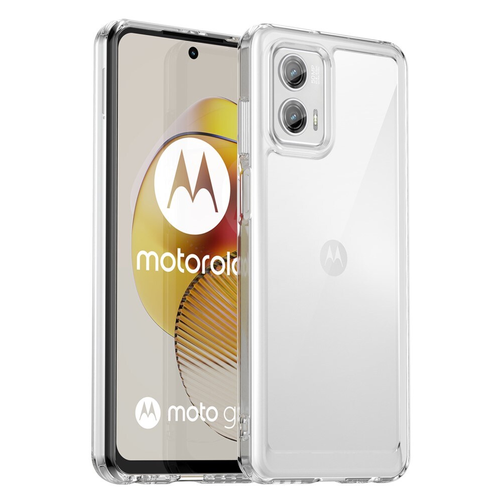 Motorola Moto G73 Crystal Hybrid-cover, Gennemsigtig