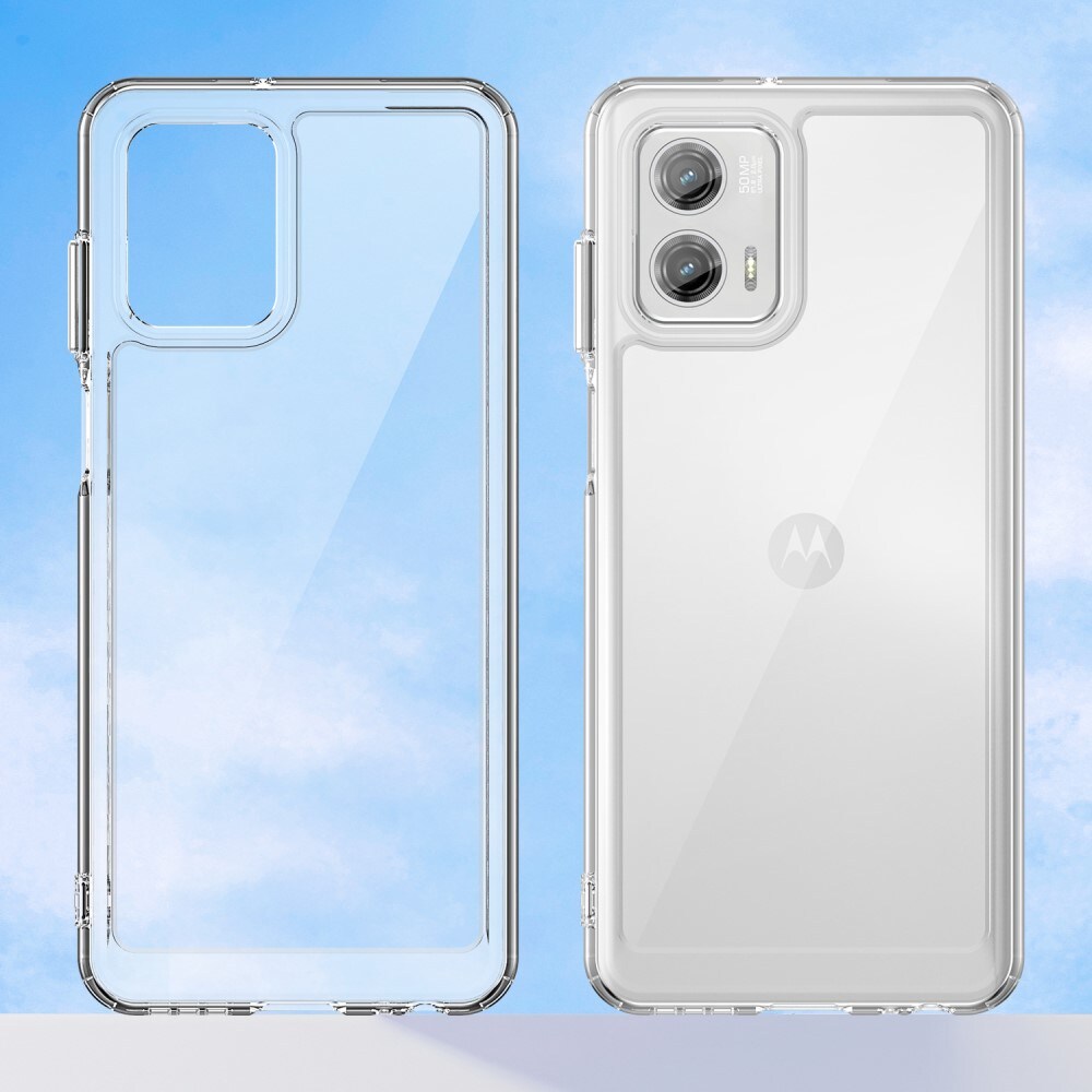 Motorola Moto G73 Crystal Hybrid-cover, Gennemsigtig