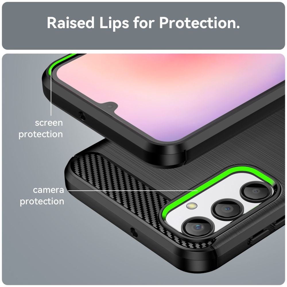 Samsung Galaxy A24 TPU-cover Brushed, Sort