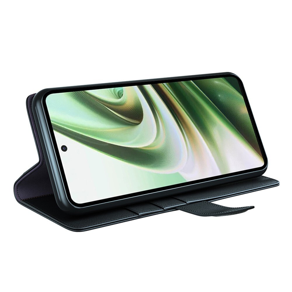  OnePlus Nord CE 3 Lite Slankt mobiletui i ægte læder, Sort