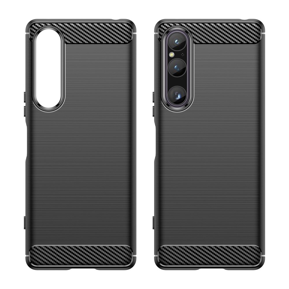 Sony Xperia 10 V TPU-cover Brushed, Sort