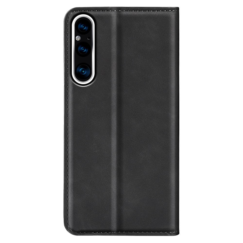 Sony Xperia 1 V Slankt etui med kortholder, Sort