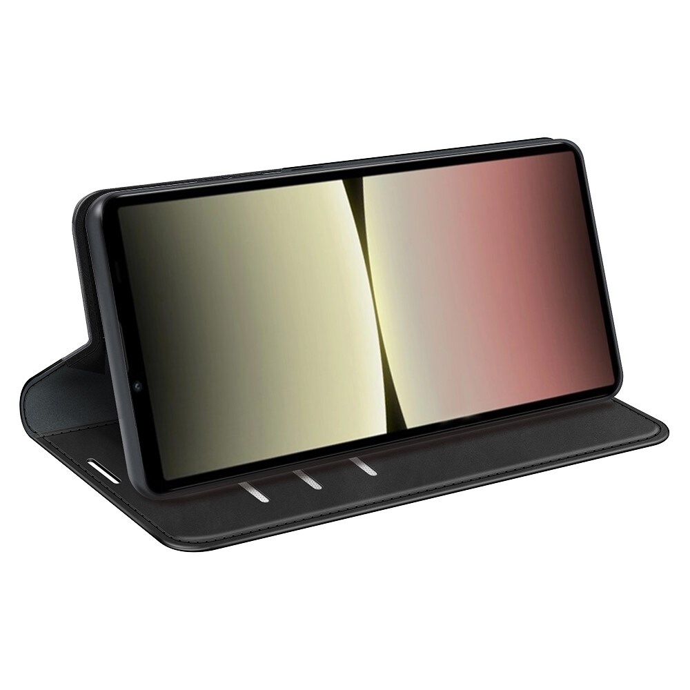 Sony Xperia 10 V Slankt etui med kortholder, Sort