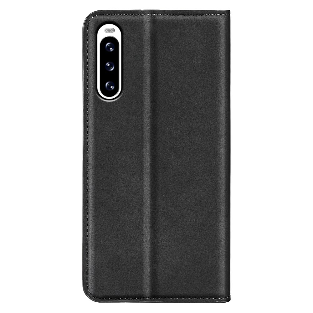 Sony Xperia 10 V Slankt etui med kortholder, Sort