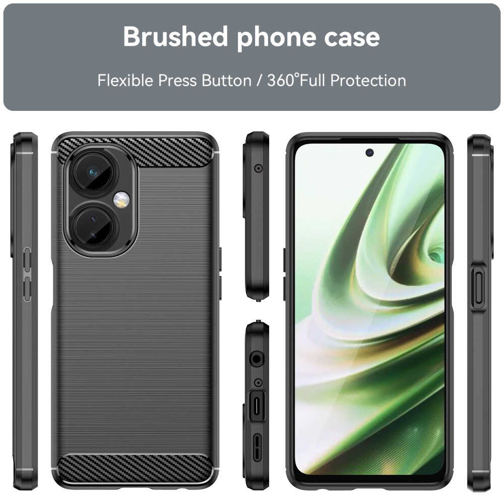  OnePlus Nord CE 3 Lite TPU-cover Brushed, Sort