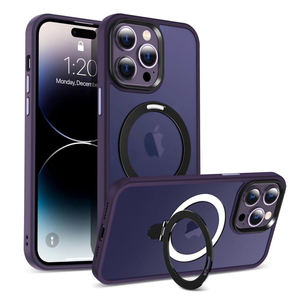 iPhone 14 Pro MagSafe hybridcover med stativfunktion, Violet