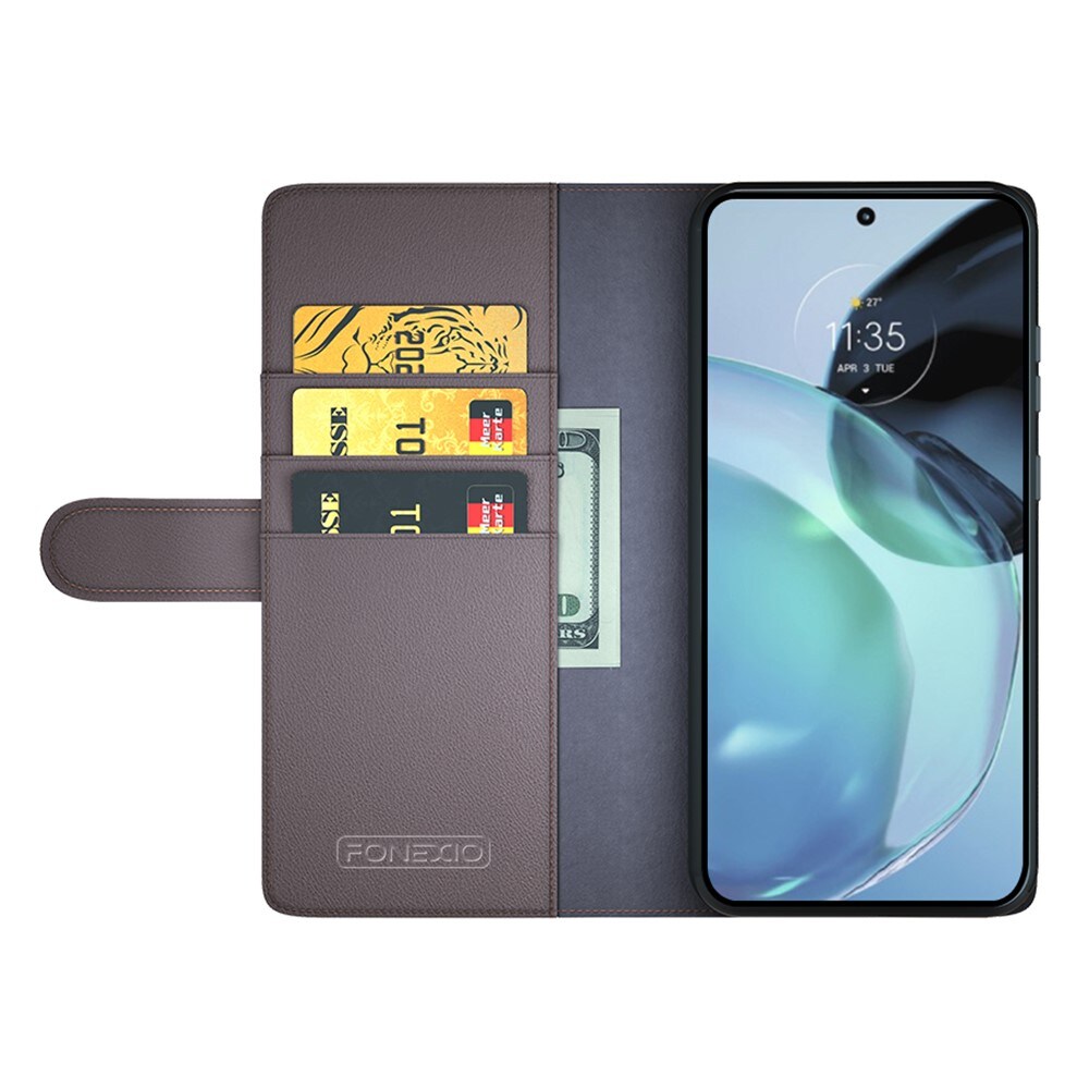 Google Pixel 8 Slankt mobiletui i ægte læder, Brun