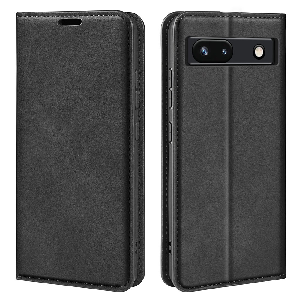 Google Pixel 7a Slankt etui med kortholder, Sort
