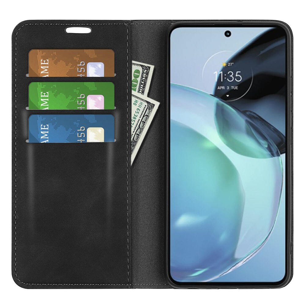 Google Pixel 7a Slankt etui med kortholder, Sort