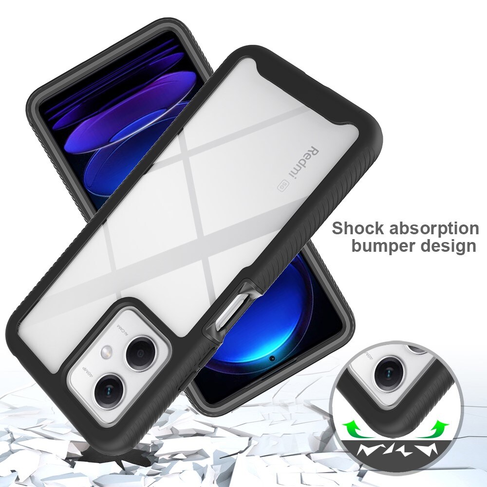 Xiaomi Redmi Note 12 Mobilcover Full Protection, Sort
