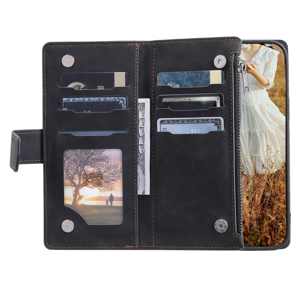 Samsung Galaxy A54 Quiltet pungtaske, Sort
