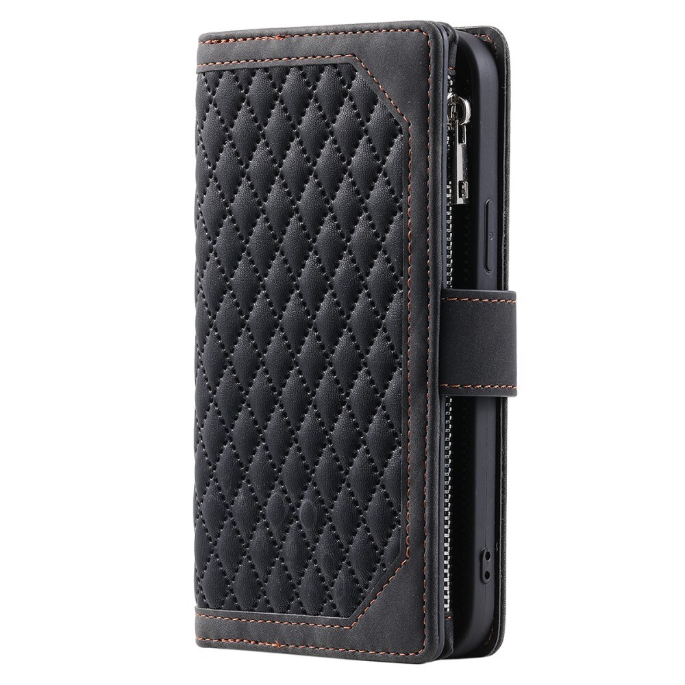 Samsung Galaxy A54 Quiltet pungtaske, Sort