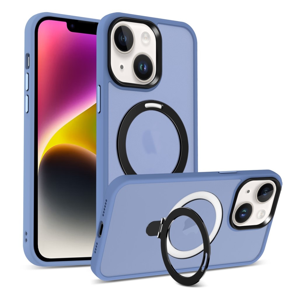 iPhone 14 MagSafe hybridcover med stativfunktion, Blå