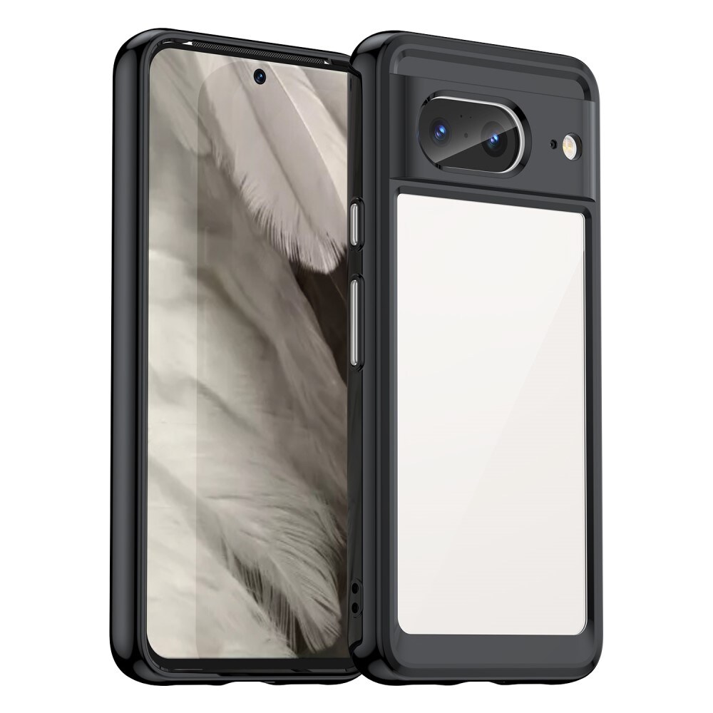 Google Pixel 8 Crystal Hybrid-cover, Sort