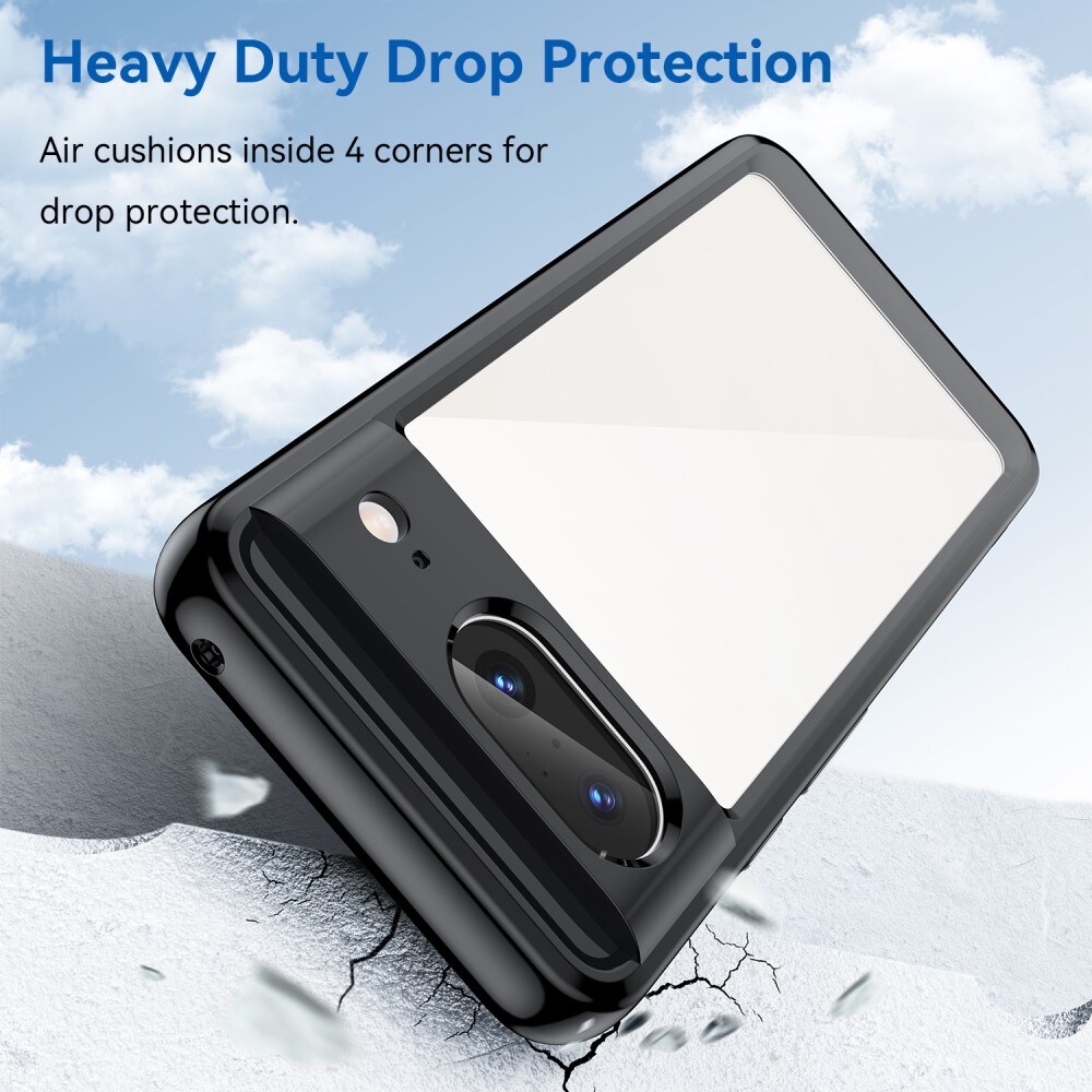 Google Pixel 8 Crystal Hybrid-cover, Sort