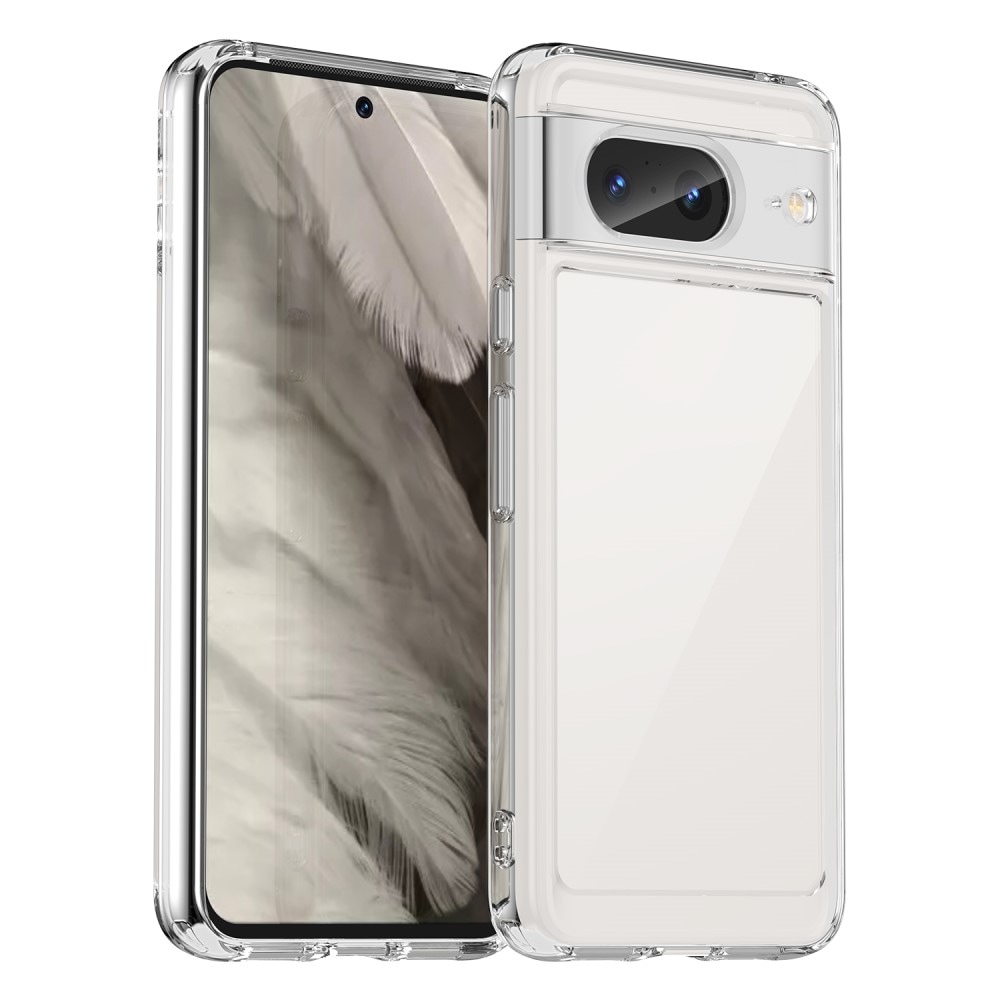 Google Pixel 8 Crystal Hybrid-cover, Gennemsigtig