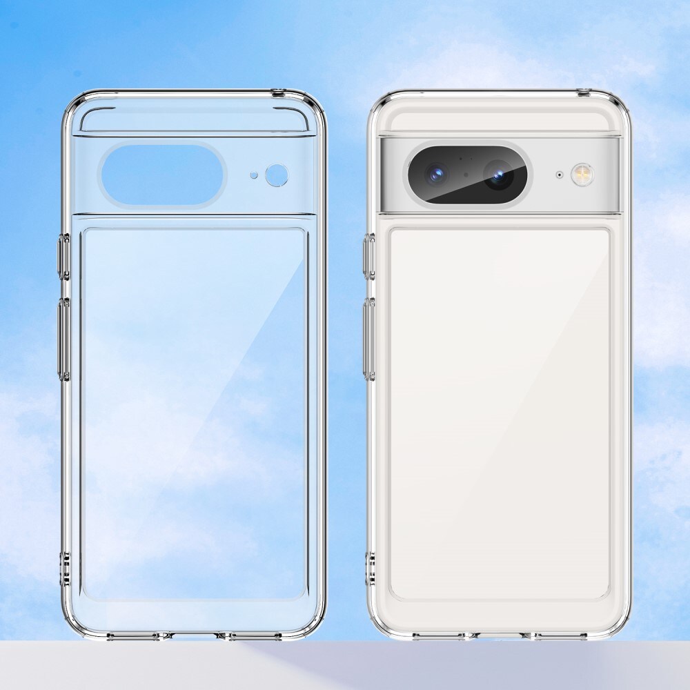 Google Pixel 8 Crystal Hybrid-cover, Gennemsigtig