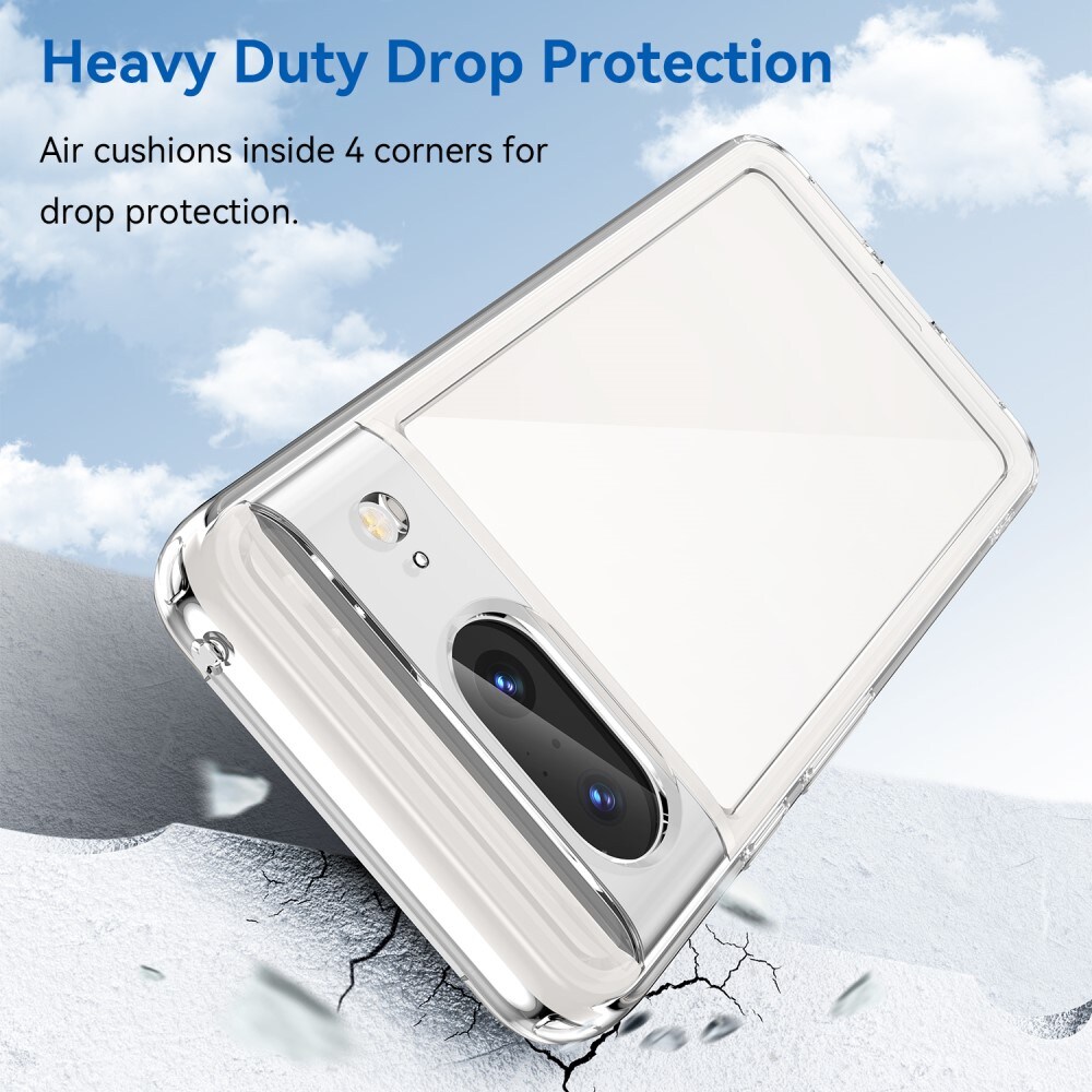 Google Pixel 8 Crystal Hybrid-cover, Gennemsigtig