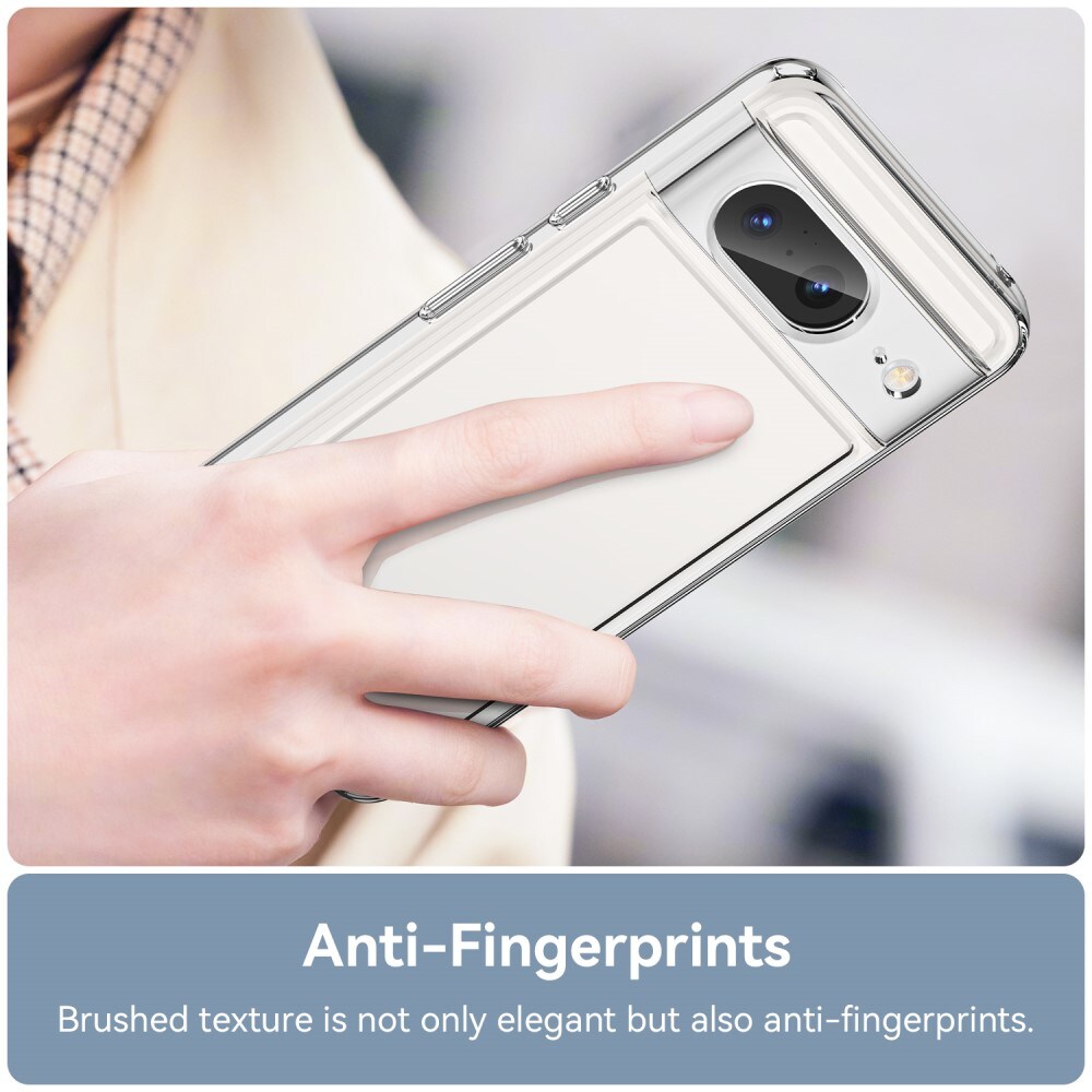 Google Pixel 8 Crystal Hybrid-cover, Gennemsigtig