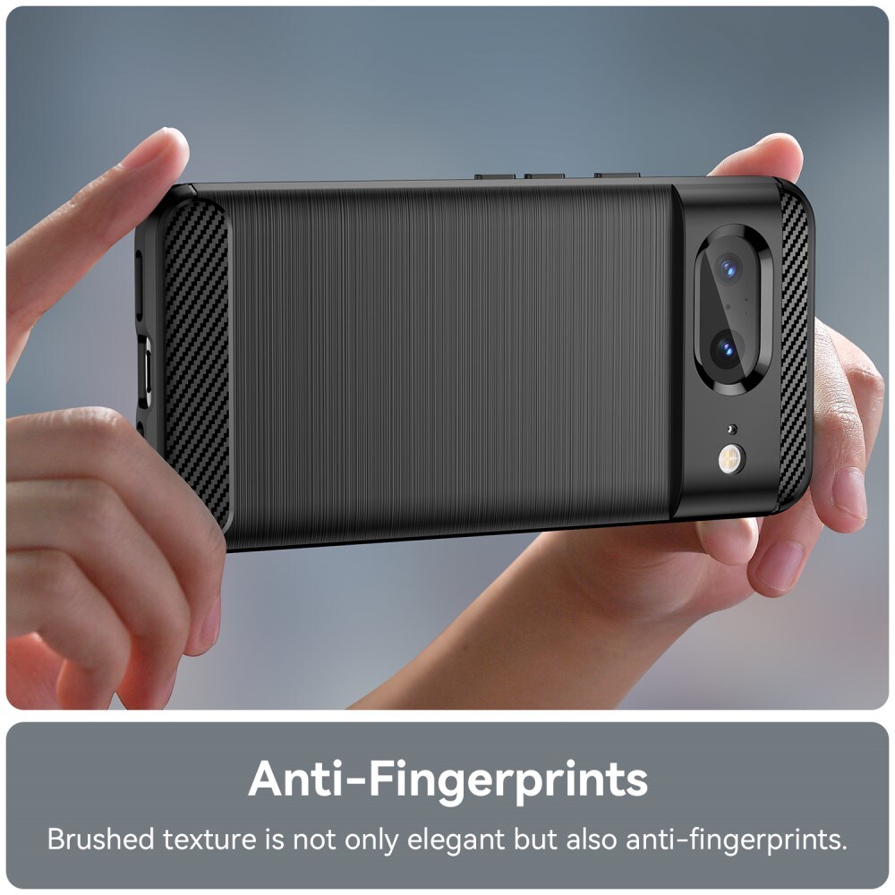 Google Pixel 8 TPU-cover Brushed, Sort