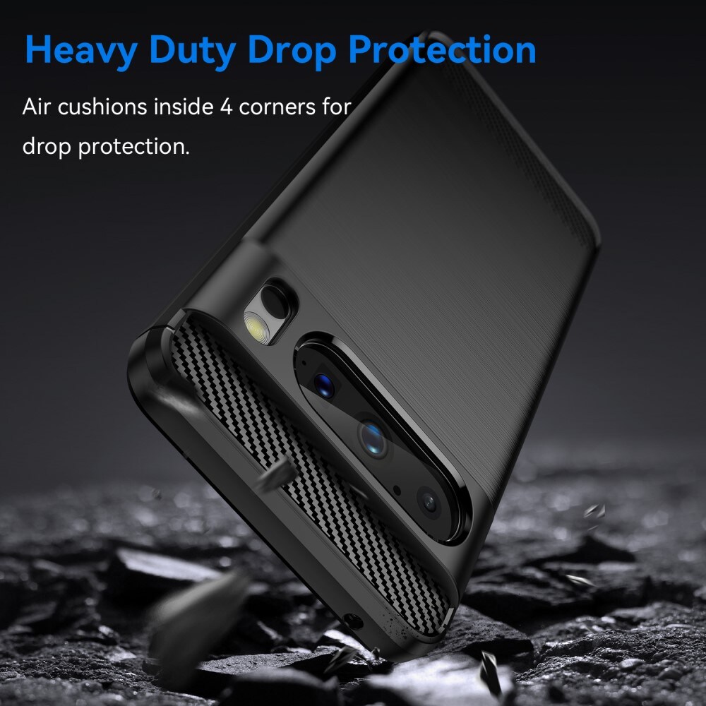 Google Pixel 8 Pro TPU-cover Brushed, Sort
