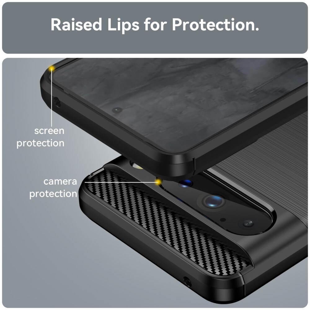 Google Pixel 8 Pro TPU-cover Brushed, Sort