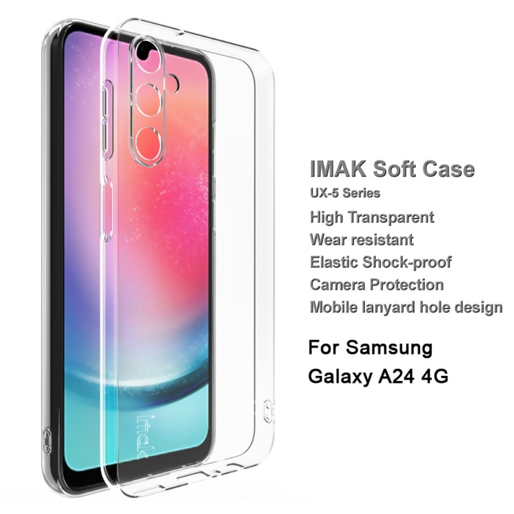 Samsung Galaxy A24 Cover i TPU, Gennemsigtig