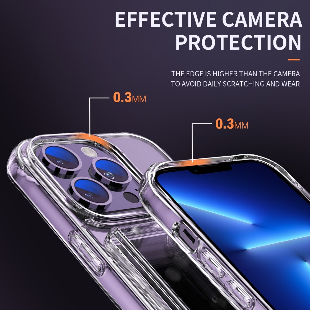 iPhone 12 Pro Max Hybridcover med indbygget kortholder, Gennemsigtig